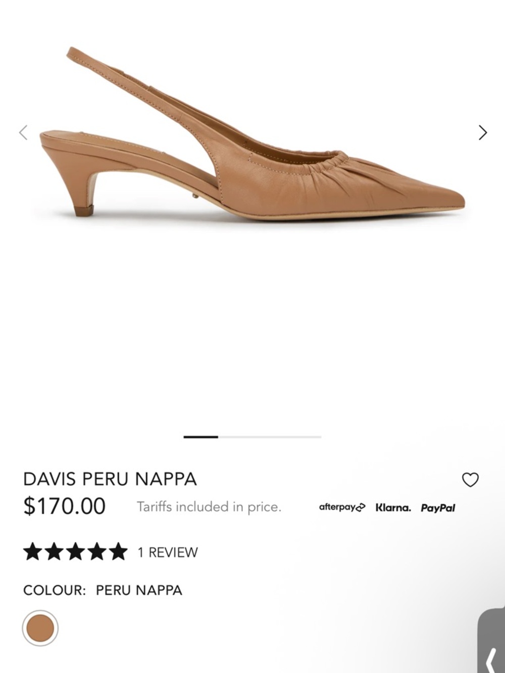 Tony Bianco Davis Kitten Heel Slingback in Dove Nappa (White/Cream) - Picture 14 of 14